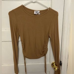 Princess Polly Long Sleeve Shirt with side ruching